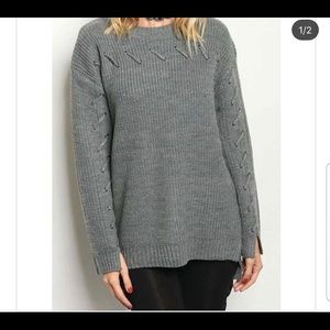 Oversized knitted sweater